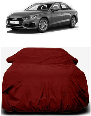 Autoprime Car Cover For Audi A4 (With Mirror Pockets)(Maroon)