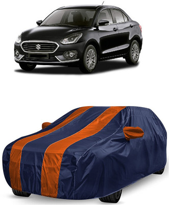 ANTOFY Car Cover For Maruti Suzuki Swift Dzire ZDI Plus Diesel (With Mirror Pockets)(Orange, Blue)