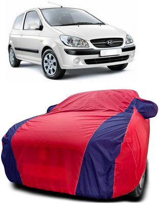 Autoprime Car Cover For Hyundai Getz GL (With Mirror Pockets)(Red, Blue)