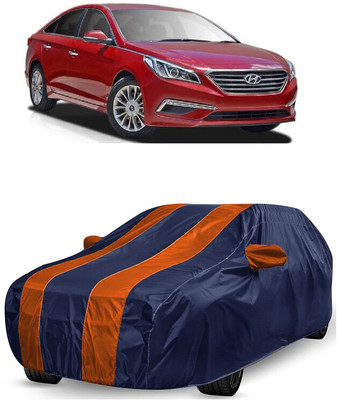 ANTOFY Car Cover For Hyundai Sonata LF3 Elite (With Mirror Pockets)(Orange, Blue)