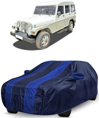 ANTOFY Car Cover For Mahindra Marshal (With Mirror Pockets)(Blue, Blue)