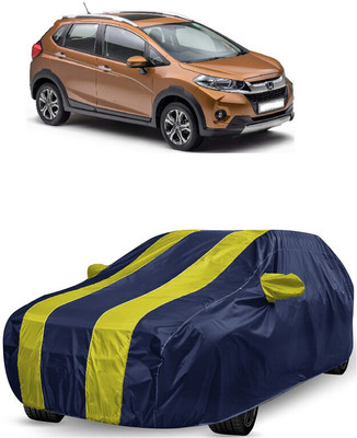 ANTOFY Car Cover For Honda WRV (With Mirror Pockets)(Yellow, Blue)