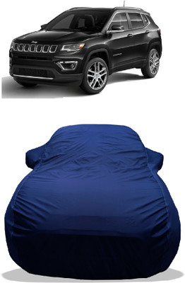 Wegather Car Cover For Jeep Compass 2.0 Limited Option 4X4 Black Diesel (With Mirror Pockets)(Blue)
