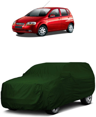ANTOFY Car Cover For Chevrolet Aveo Uva (With Mirror Pockets)(Green)