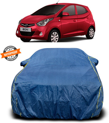 CODOKI Car Cover For Hyundai Eon (With Mirror Pockets)(Blue)