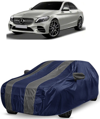 ANTOFY Car Cover For Mercedes Benz C-Class AMG Line C 300d Diesel (With Mirror Pockets)(Grey, Blue)