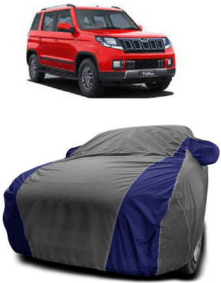 Autoprime Car Cover For Mahindra TUV 300 T10 Diesel (With Mirror Pockets)(Grey, Blue)
