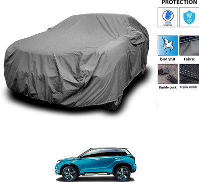 PAGORA Car Cover For Maruti Suzuki Vitara Brezza (With Mirror Pockets)(Grey)