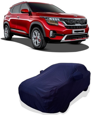 Tricway Car Cover For Kia Seltos GTX AT 1.4 (With Mirror Pockets)(Blue)