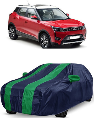ANTOFY Car Cover For Mahindra XUV300 W4 Diesel (With Mirror Pockets)(Green, Blue)