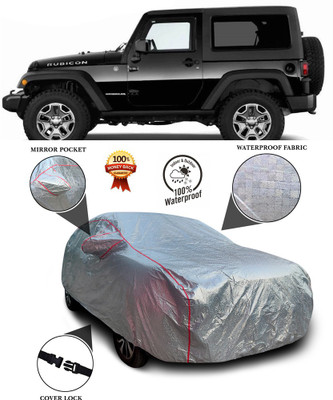 PAGORA Car Cover For Mahindra Thar (With Mirror Pockets)(Silver)