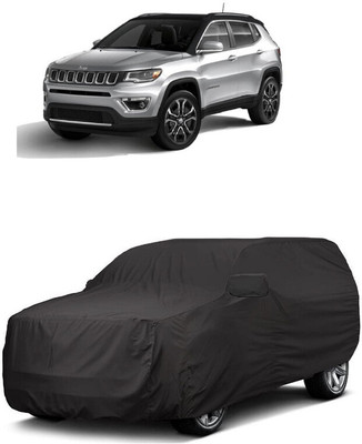 ANTOFY Car Cover For Jeep Compass 2.0 Limited Plus 4X4 Diesel (With Mirror Pockets)(Grey)