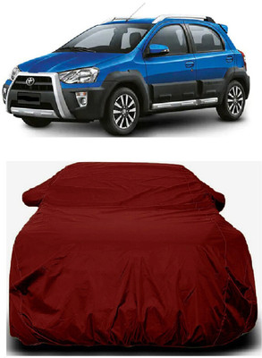 Autoprime Car Cover For Toyota Etios Cross 1.4L GD (With Mirror Pockets)(Maroon)