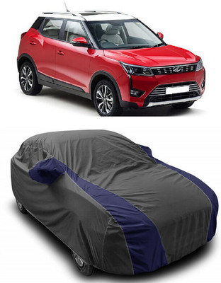 ANTOFY Car Cover For Mahindra XUV300 W4 Diesel (With Mirror Pockets)(Grey, Blue)