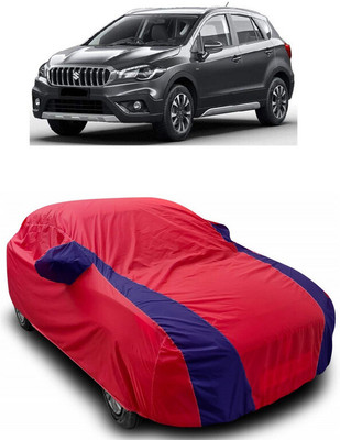ANTOFY Car Cover For Maruti Suzuki S-Cross Zeta DDiS 200 SH Diesel (With Mirror Pockets)(Red, Blue)