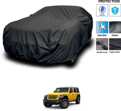 PAGORA Car Cover For Jeep Wrangler (With Mirror Pockets)(Black)