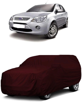 ANTOFY Car Cover For Ford Fiesta Classic (With Mirror Pockets)(Maroon)