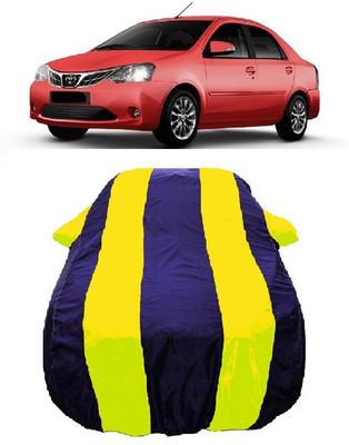 Wegather Car Cover For Toyota Etios GD (With Mirror Pockets)(Yellow)