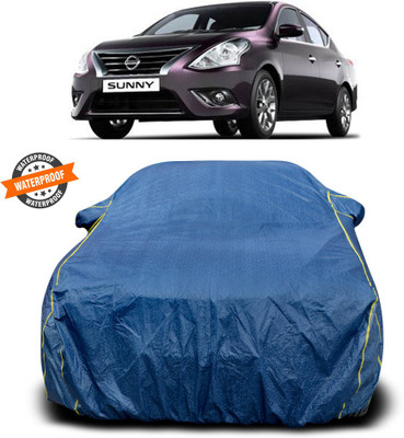 PAGORA Car Cover For Nissan Sunny (With Mirror Pockets)(Blue)