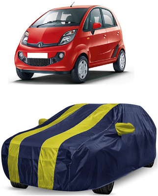 ANTOFY Car Cover For Tata Nano XT (With Mirror Pockets)(Yellow, Blue)
