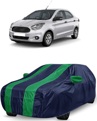 ANTOFY Car Cover For Ford Figo Aspire 1.2 Ti-VCT Titanium Opt (With Mirror Pockets)(Green, Blue)