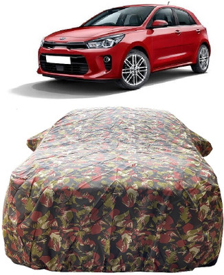 Wegather Car Cover For Kia Rio (With Mirror Pockets)(Multicolor)