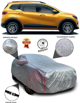 PAGORA Car Cover For Renault Triber (With Mirror Pockets)(Silver)
