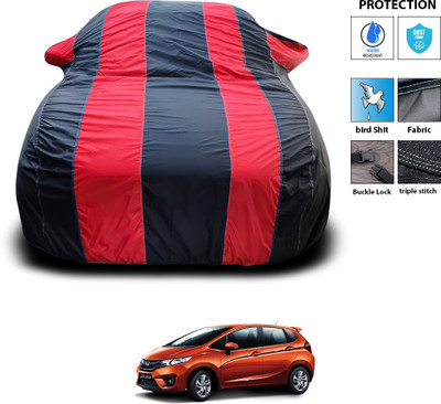 CODOKI Car Cover For Honda Jazz (With Mirror Pockets)(Red)