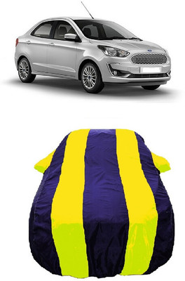 Wegather Car Cover For Ford Figo Aspire Titanium Blu Petrol (With Mirror Pockets)(Yellow)