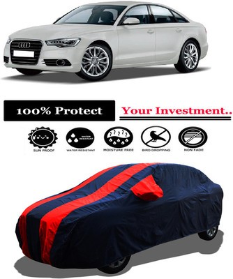 Amexride Car Cover For Audi A6 4F2 3.0 TDI (With Mirror Pockets)(Red)