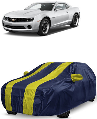 ANTOFY Car Cover For Chevrolet Camaro 3.4L (With Mirror Pockets)(Yellow, Blue)