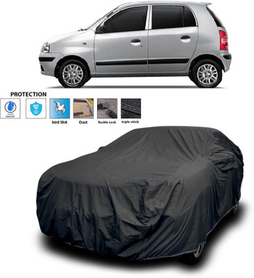 PAGORA Car Cover For Hyundai Santro Xing (With Mirror Pockets)(Black)