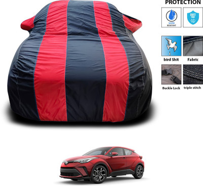 GOSHIV-car and bike accessories Car Cover For Toyota C-HR (With Mirror Pockets)(Red)