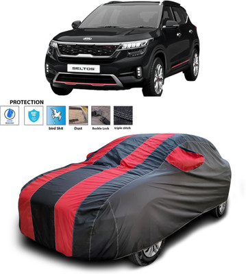 PAGORA Car Cover For Kia SELTOS (With Mirror Pockets)(Red)