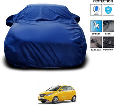 PAGORA Car Cover For Tata Indica Vista (With Mirror Pockets)(Blue)