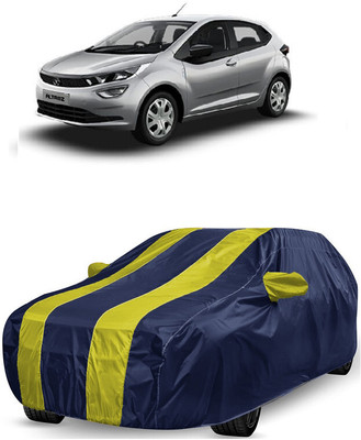 ANTOFY Car Cover For Tata Altroz XT Diesel (With Mirror Pockets)(Yellow, Blue)