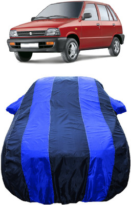 Wegather Car Cover For Maruti 800 AC LPG (With Mirror Pockets)(Blue)