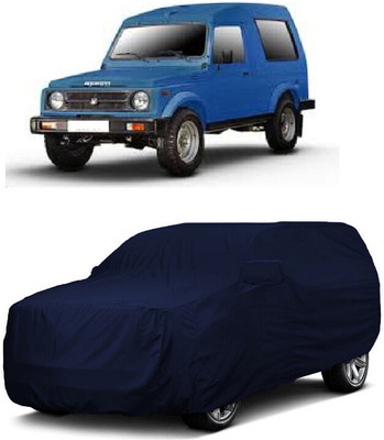 ANTOFY Car Cover For Maruti Suzuki Gypsy MG-410 (With Mirror Pockets)(Blue)