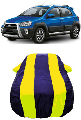 Wegather Car Cover For Toyota Etios Cross 1.4L GD (With Mirror Pockets)(Yellow)