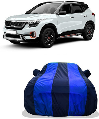 Tricway Car Cover For Kia Seltos GTX 1.4 Dual Tone (With Mirror Pockets)(Multicolor)