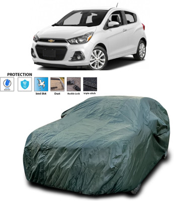 CODOKI Car Cover For Chevrolet Spark (With Mirror Pockets)(Green)