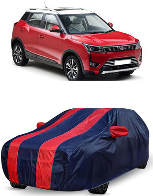 ANTOFY Car Cover For Mahindra XUV300 W4 Diesel (With Mirror Pockets)(Red, Blue)