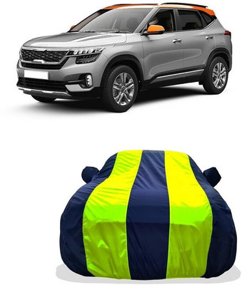 Tricway Car Cover For Kia Seltos HTX 1.5 Diesel Dual Tone (With Mirror Pockets)(Yellow)