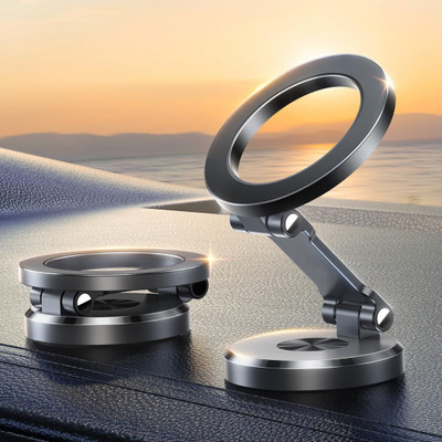 IMMUTABLE 1080-Angle Rotating Folding Magnetic Phone Holder Dashboard WSR25 Mobile Holder