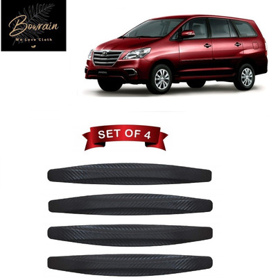 BOWRAIN Rubber Car Bumper Guard(Black, Pack of 4, Toyota, Innova)