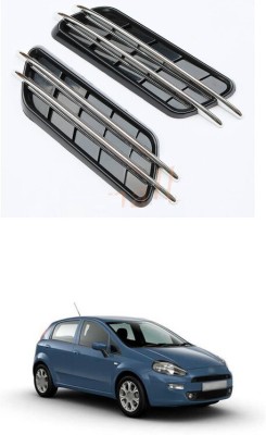 LOVMOTO Stainless Steel, Plastic Car Bumper Guard(Multicolor, Pack of 1, Fiat, Punto)
