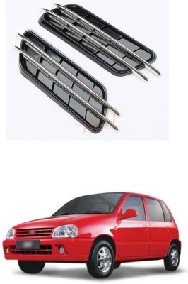 LOVMOTO Stainless Steel, Plastic Car Bumper Guard(Multicolor, Pack of 1, Maruti, Zen)