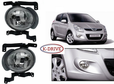 K-Drive GLX OE Type Fog Lamps for Hyundai I-20 (2008-2012) Car Fancy Lights(White)