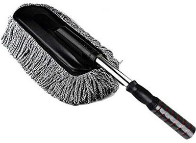 YNV TRADER Effortless Dust Removal with Ultra-Soft Extendable Microfiber Car Duster Today Microfibre Wet and Dry Brush(Black, Grey)
