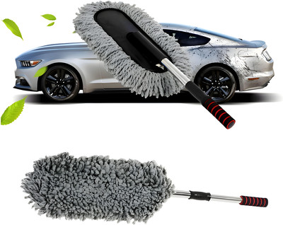 SRBK fashion 🧽Premium Microfiber CarDuster with Extendable Handle for Scratch-Free Cleaning✨ Car Cleaning Brush Vehicle Interior Cleaner(10 ml)